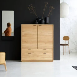 Senson - Armoire De Rangement En ChĂȘne Massif