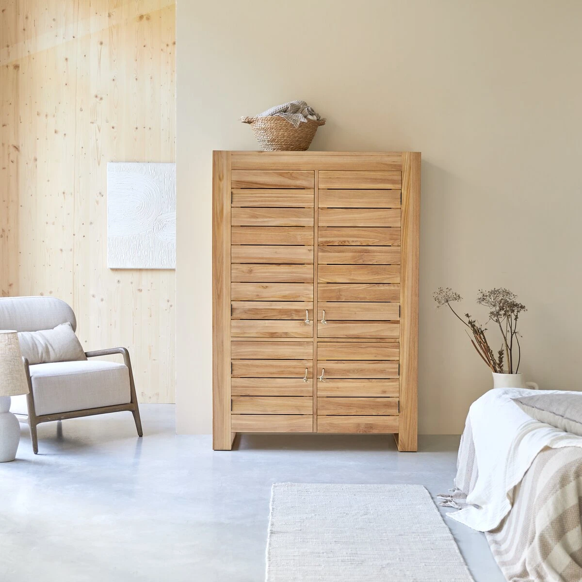 Minimalys - Armoire En Teck Massif