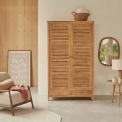 Suzette - Armoire En Teck Massif