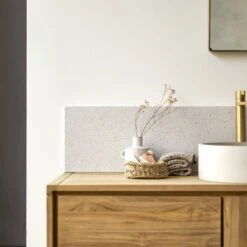 Ava - Crédence En Terrazzo Premium White 80 Cm