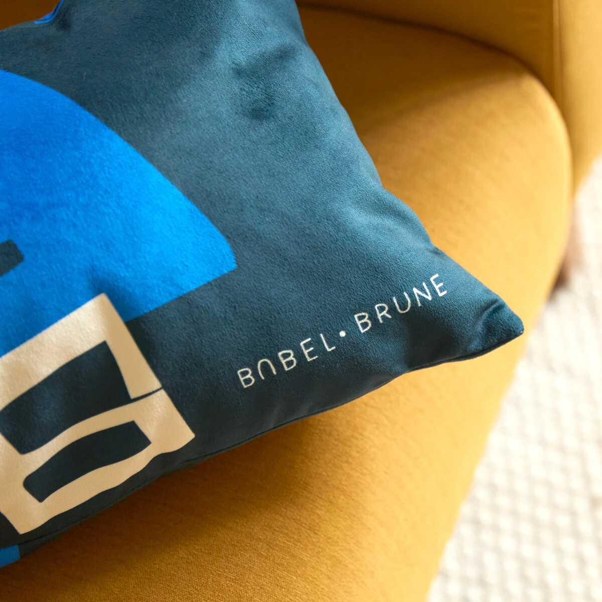 Babylone - Coussin Français 50x30 Cm, Blue – Image 6