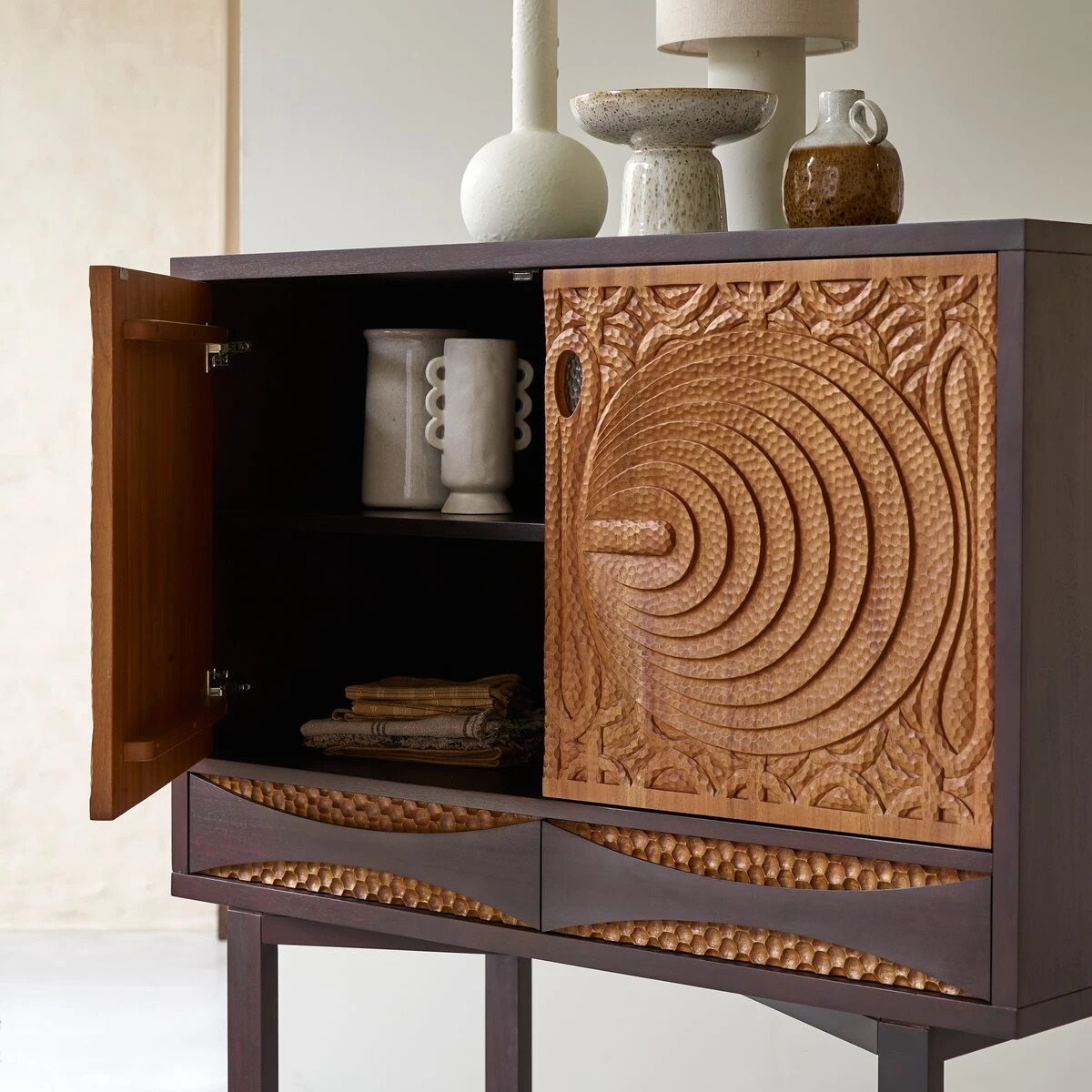 Frida - Bahut En Acajou Massif 120 Cm – Image 3