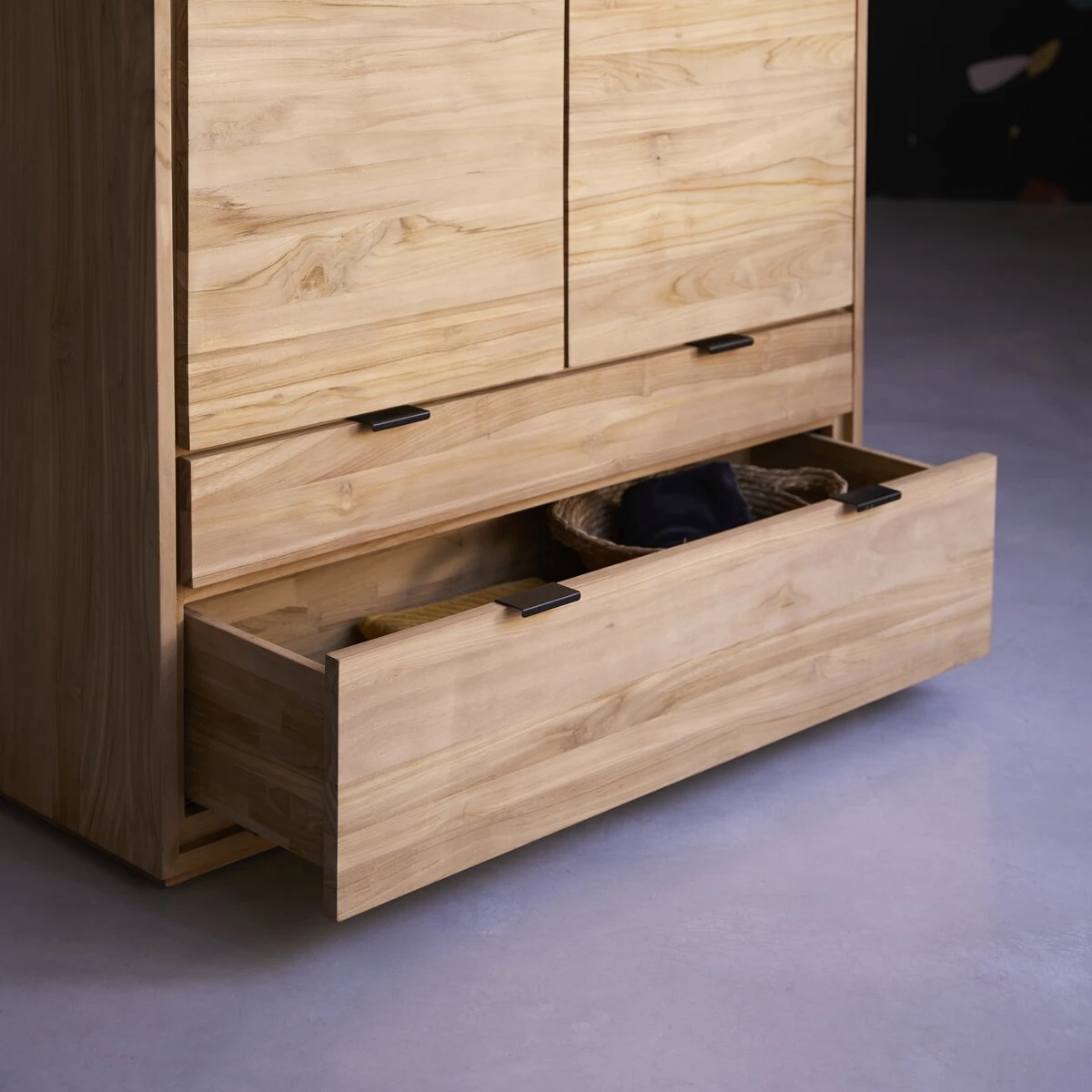 Senson - Bahut En Teck Massif 110 Cm – Image 2