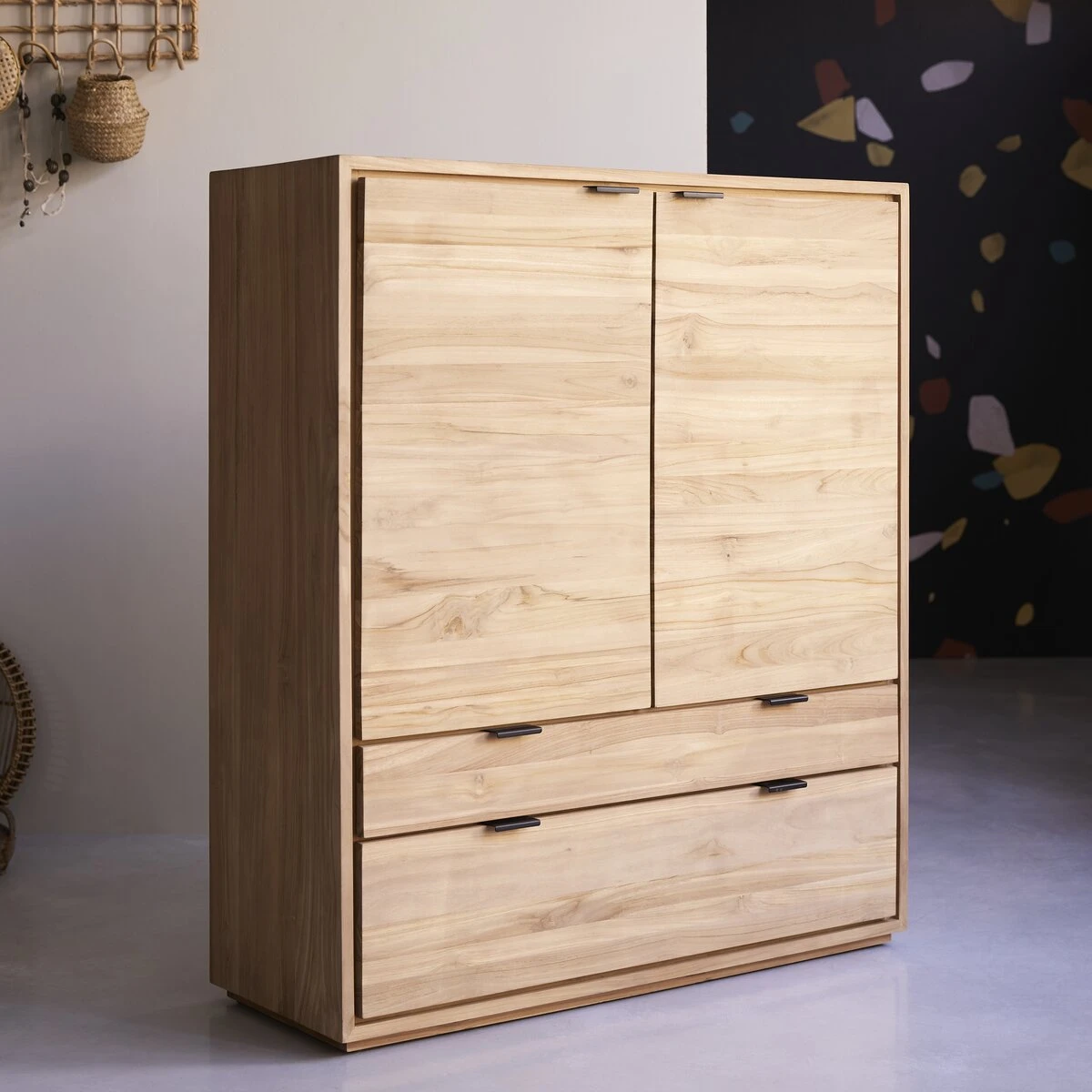 Senson - Bahut En Teck Massif 110 Cm – Image 4