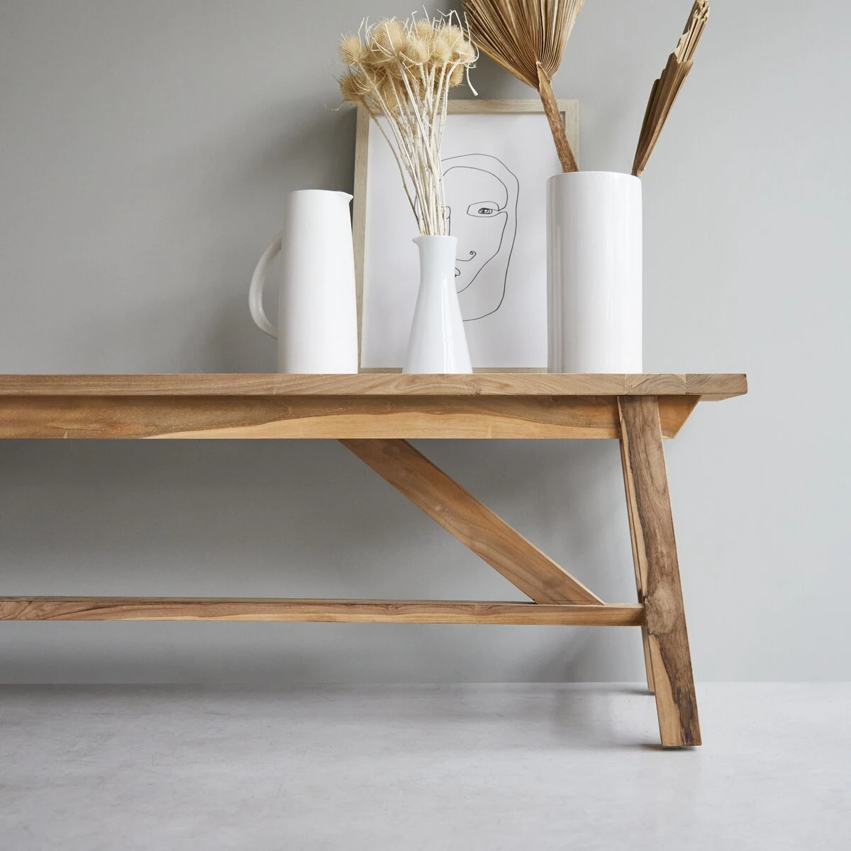 Filipe - Banc En Teck Massif Recyclé – Image 8