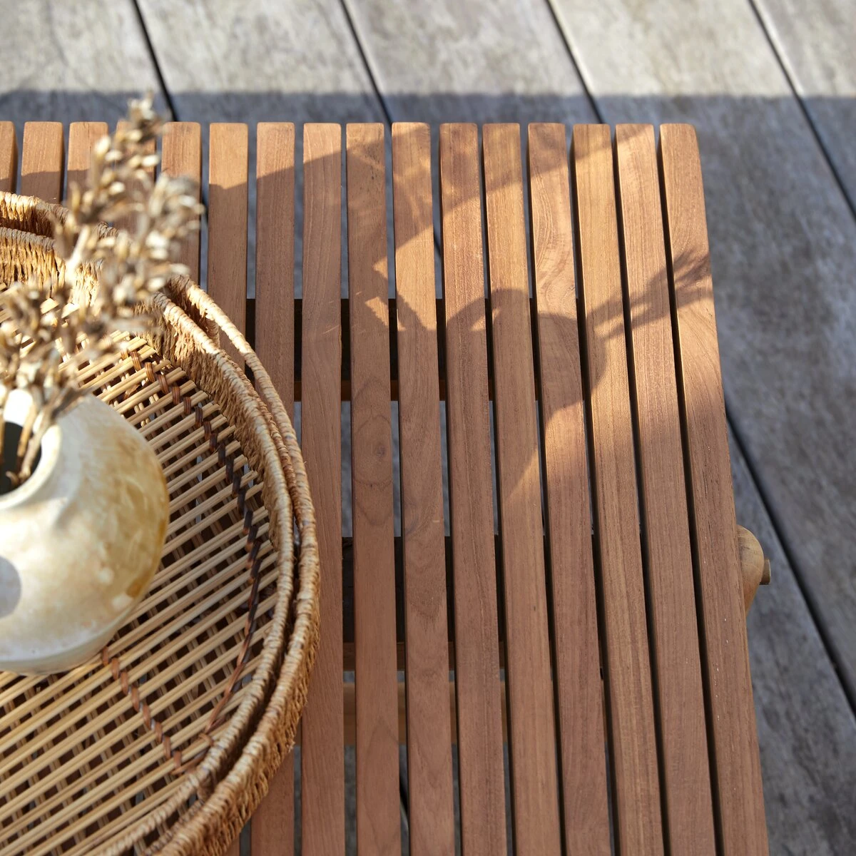 Fado - Banquette De Jardin En Teck Massif 1 Place – Image 8