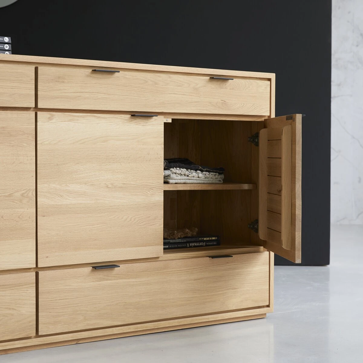 Senson - Buffet En ChĂȘne Massif 200 Cm â Image 2