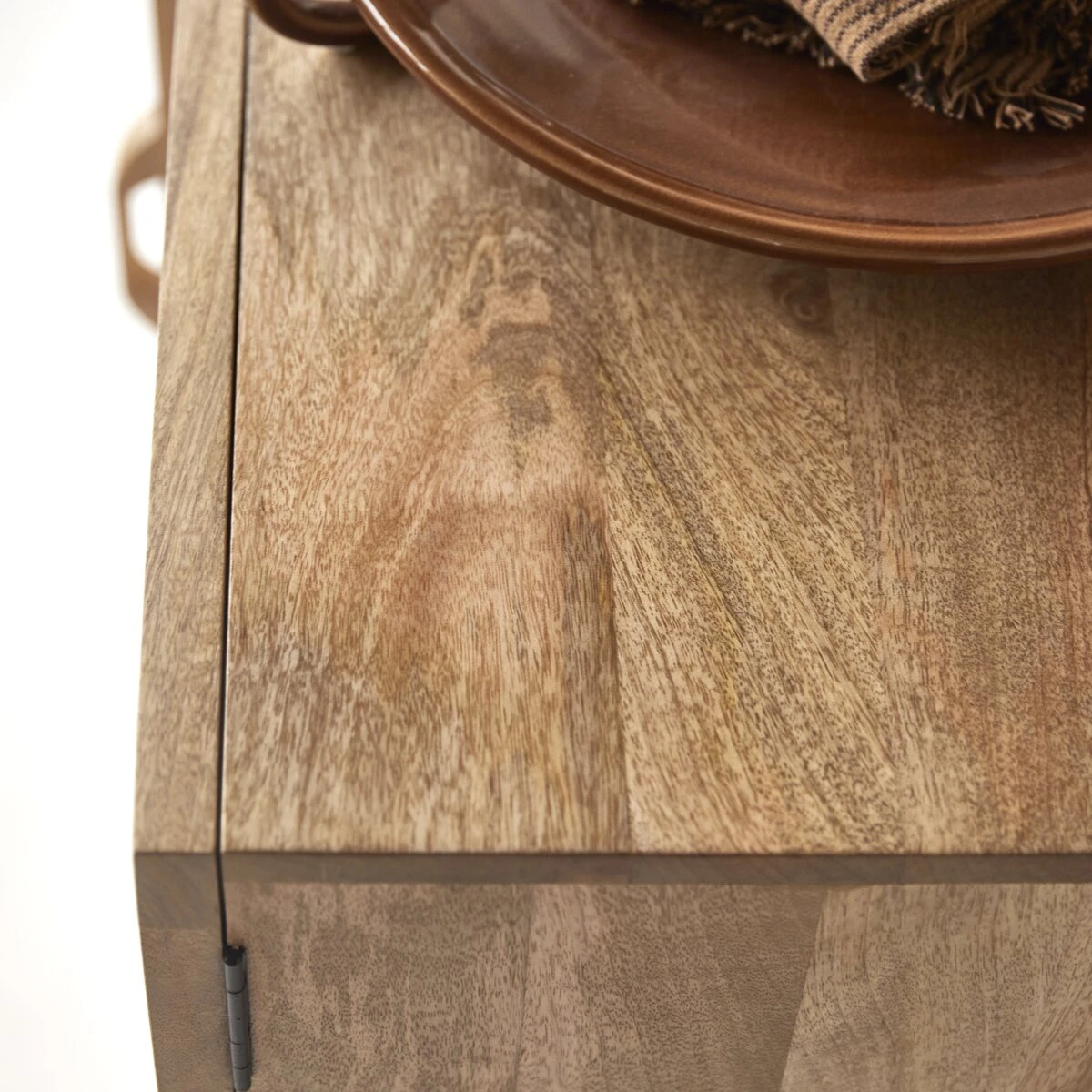 Sina - Buffet En Manguier Massif Et Rotin 115 Cm – Image 3