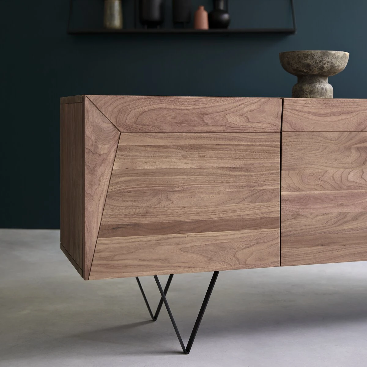 Metric - Buffet En Noyer Massif 175 Cm – Image 5