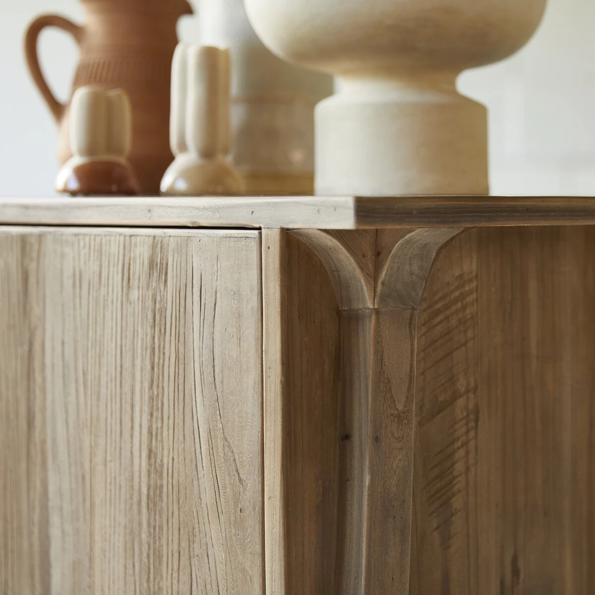 Hazel - Buffet En Pin Et Orme Massifs Recyclés 155 Cm – Image 5