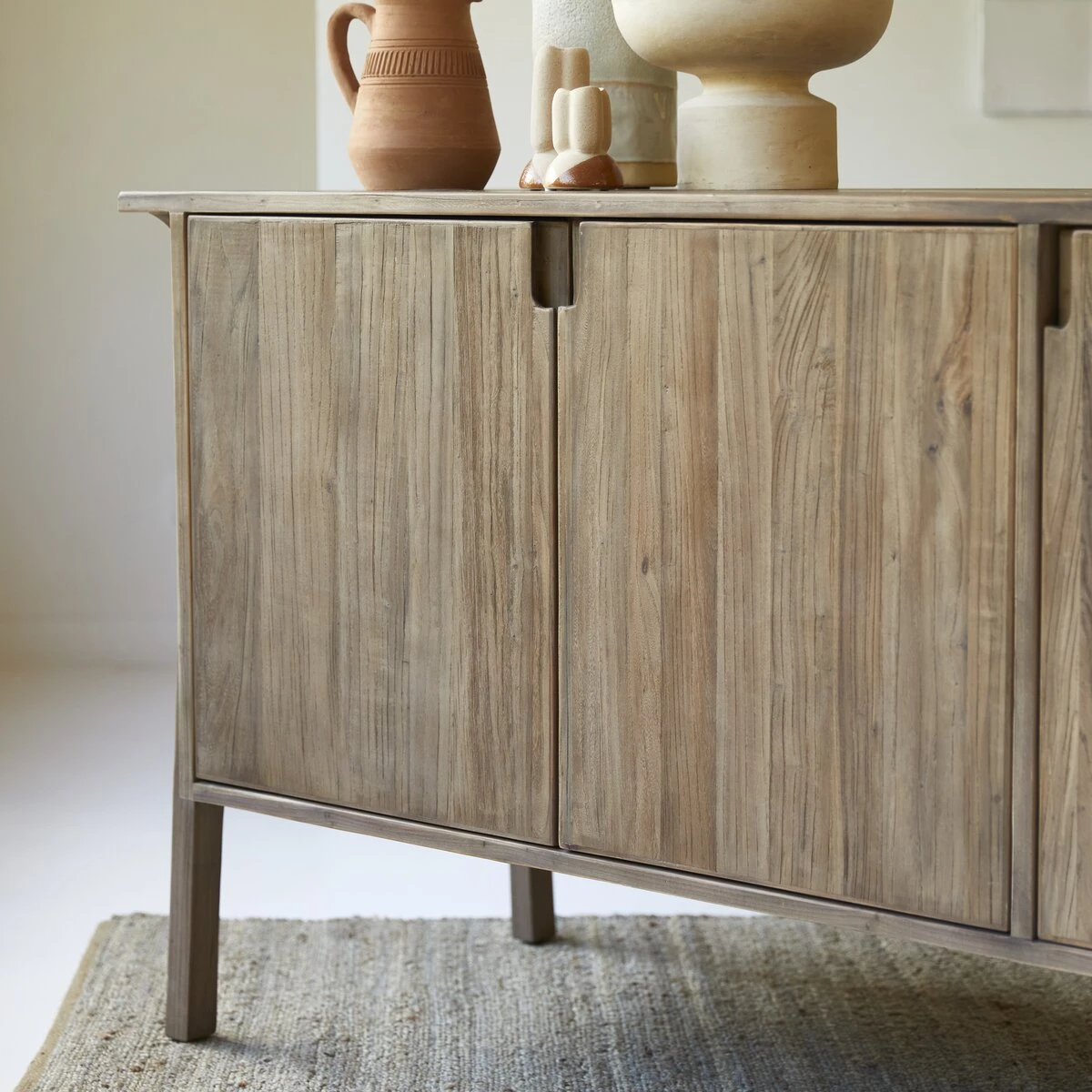 Hazel - Buffet En Pin Et Orme Massifs Recyclés 155 Cm – Image 6