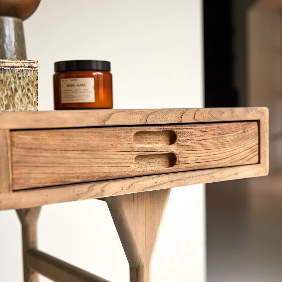 Kim - Bureau En Pin Et Orme Recyclés – Image 5