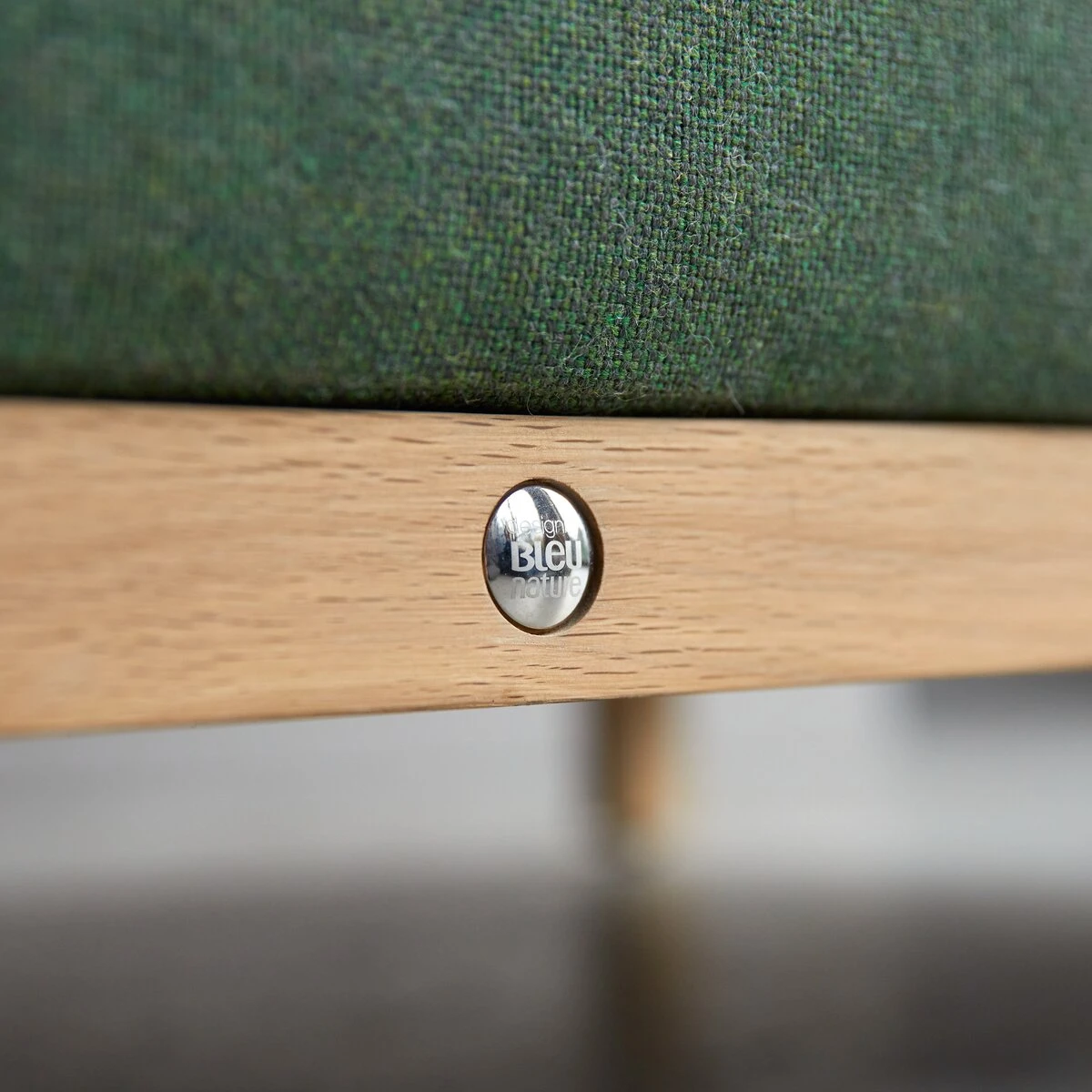 Cobbelwood - Canapé En Chêne Massif Et Tissu Dark Green, 2 Places – Image 6
