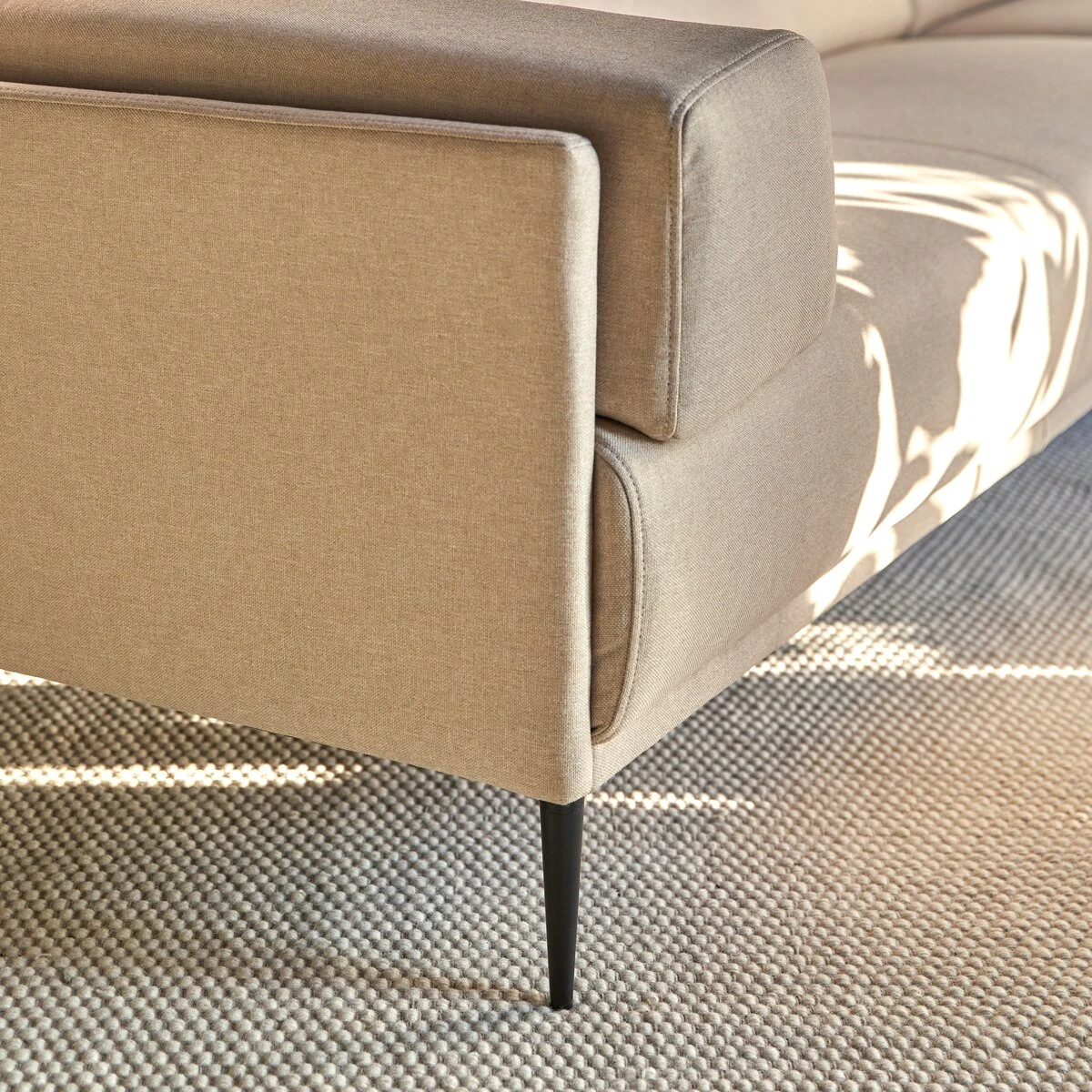 Finn - Canapé D'angle Droit En Tissu écru 270 X 180 Cm, 4 Places – Image 6