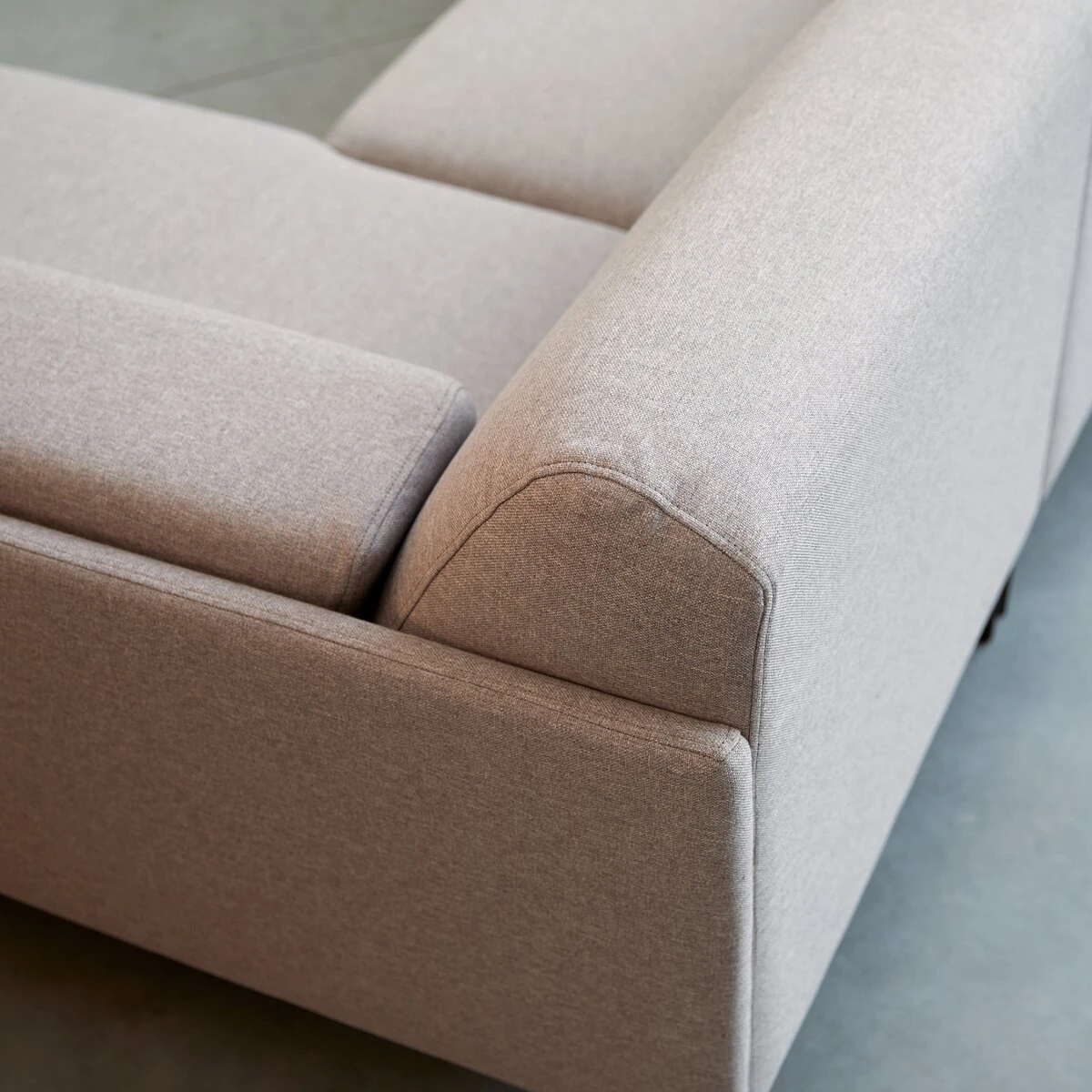 Finn - Canapé D'angle Droit En Tissu Gris 270 X 180 Cm, 4 Places – Image 2