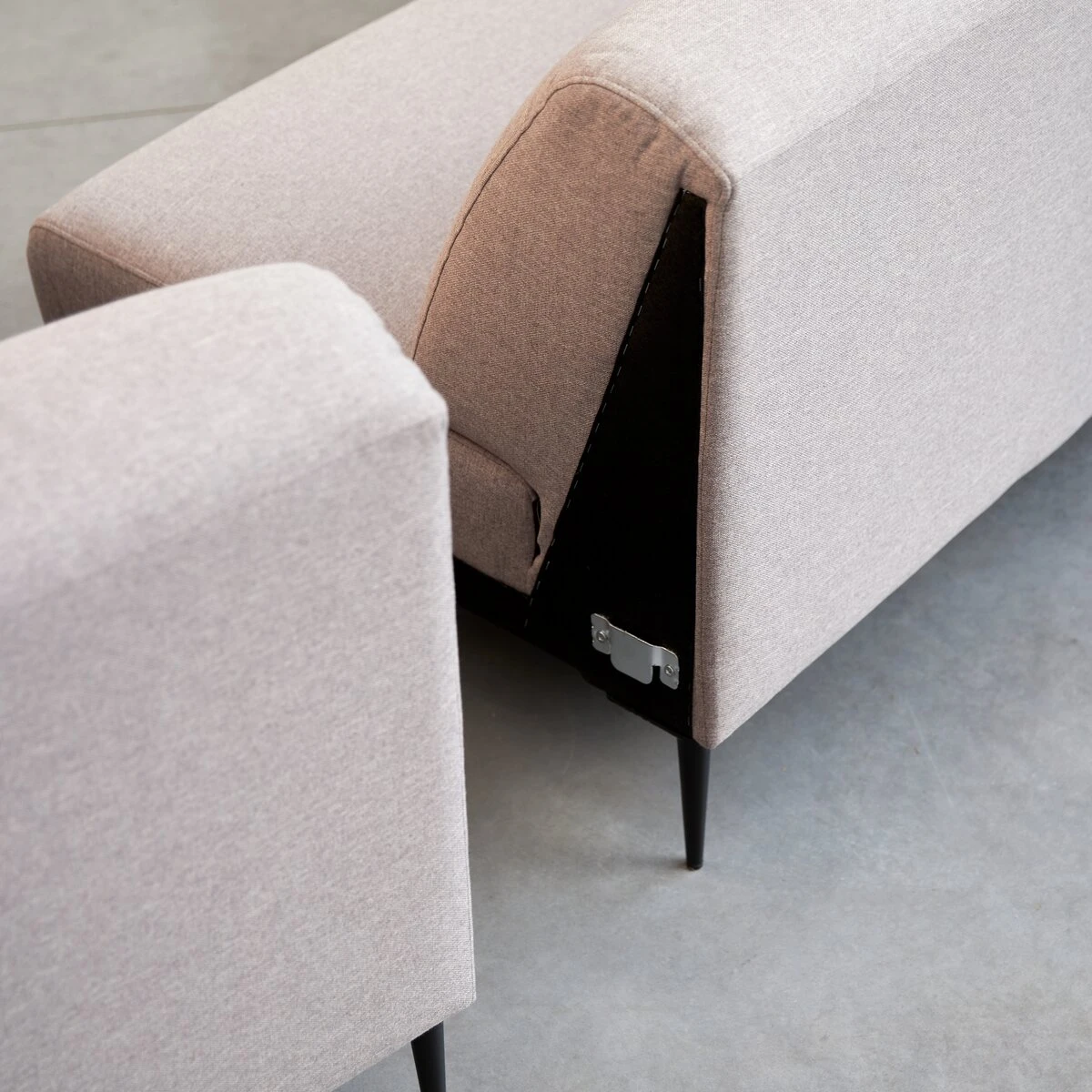 Finn - Canapé D'angle Droit En Tissu Gris 270 X 180 Cm, 4 Places – Image 7