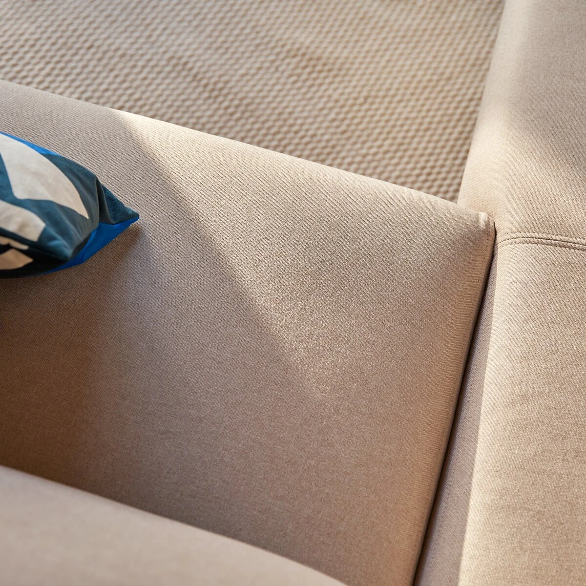 Finn - Canapé D'angle Gauche En Tissu écru 270 X 180 Cm, 4 Places – Image 3