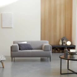 Finn - Canapé En Tissu Gris 2-3 Places