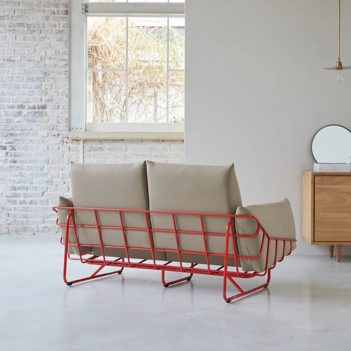 Jonas - Canapé En Tissu Camel, 2 Places – Image 2