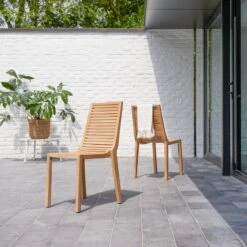 Teo - Chaise De Jardin En Teck Massif