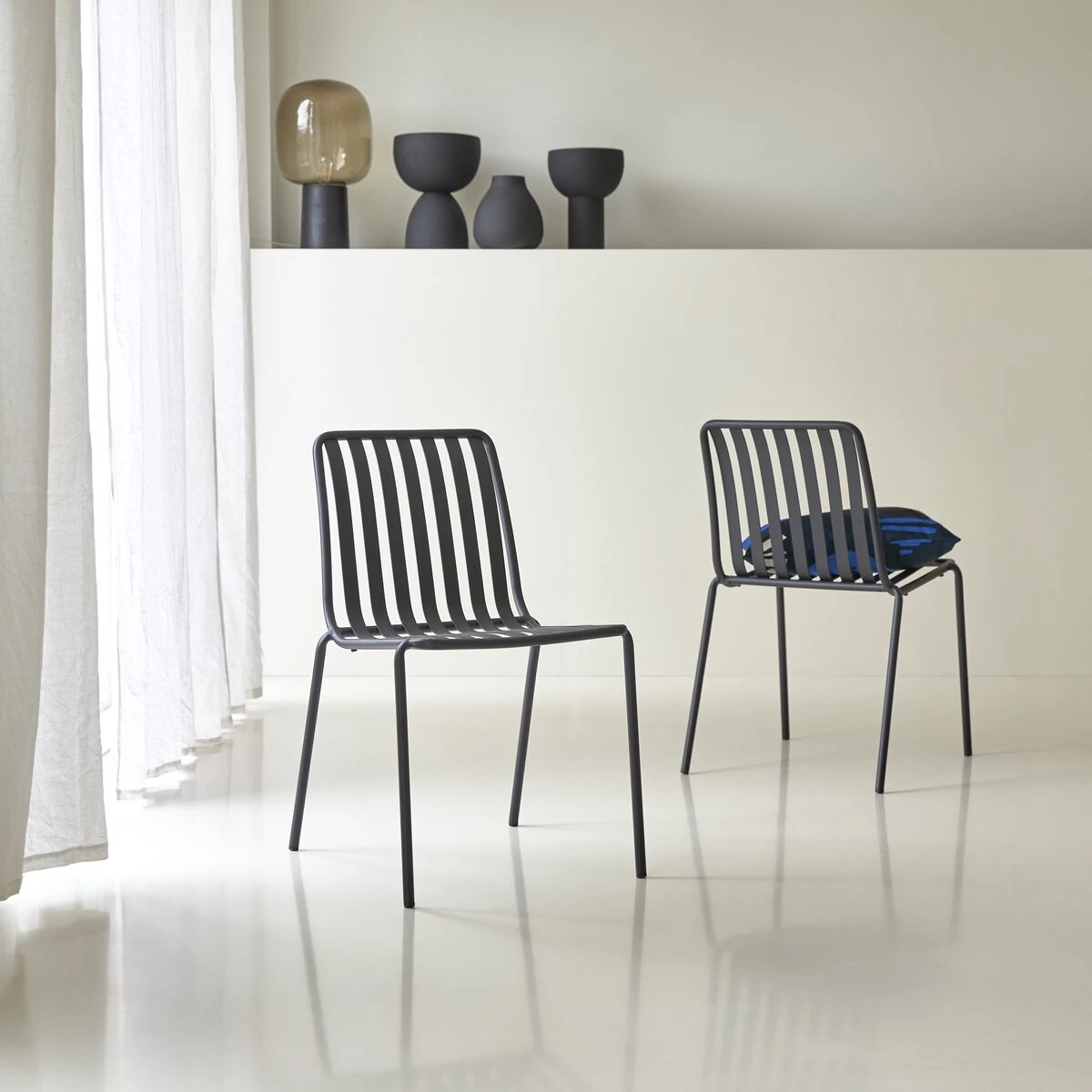 Gaby - Chaise En Métal Black