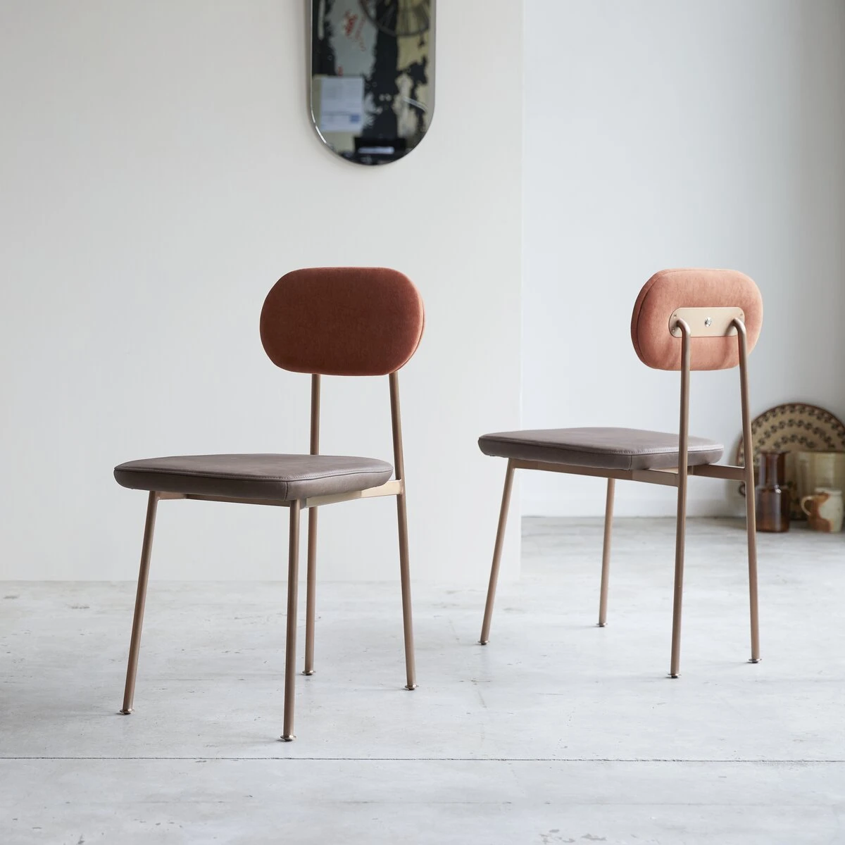 Yutapi - Chaise Sienna Choco En Cuir