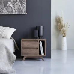 Esmée - Chevet En Noyer Massif