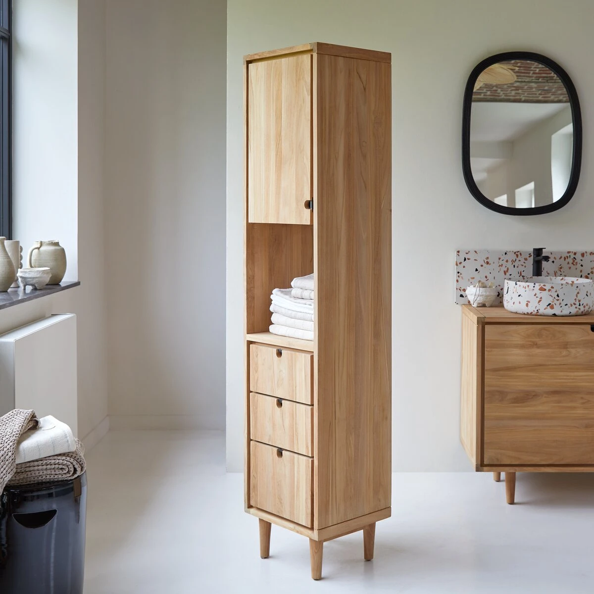 Jonà k - Colonne En Teck Massif – Image 4