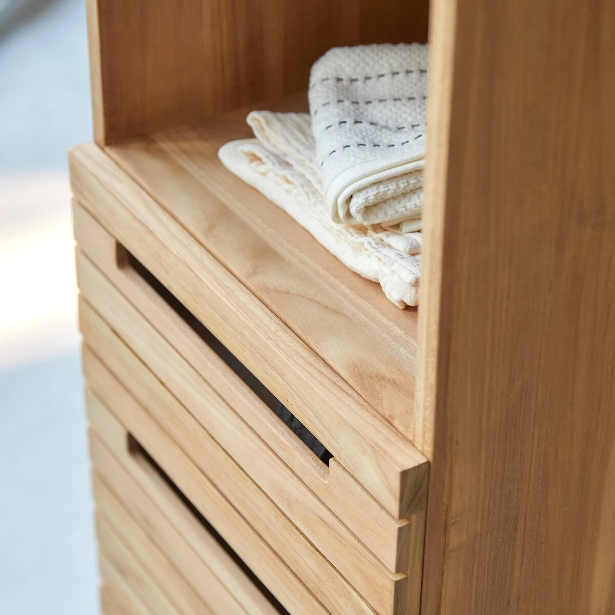 Slats - Colonne En Teck Massif – Image 6