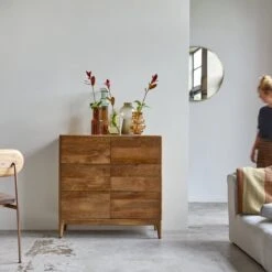 Gabrielle - Commode De Rangement En Manguier Massif