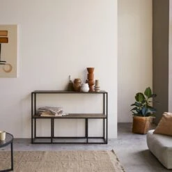 Isak - Console En Orme Massif Et Métal