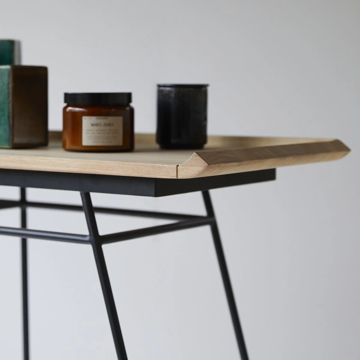 Ema - Console En Teck Massif Et Métal – Image 2