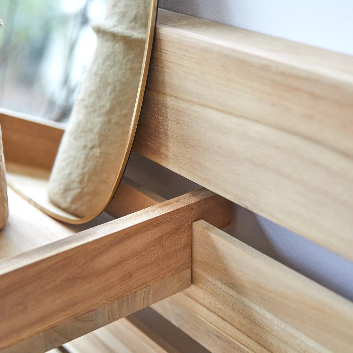 Urbain - Ensemble De 2 étagères En Teck Massif – Image 2