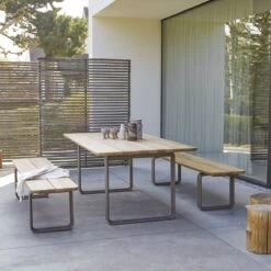 Harper - Ensemble De Jardin En Teck Massif Et Aluminium 6 Places