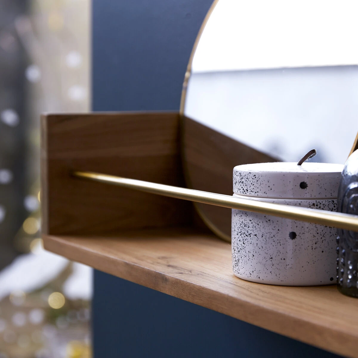 Sasha - Etagère De Salle De Bain En Teck Massif 60 Cm – Image 2