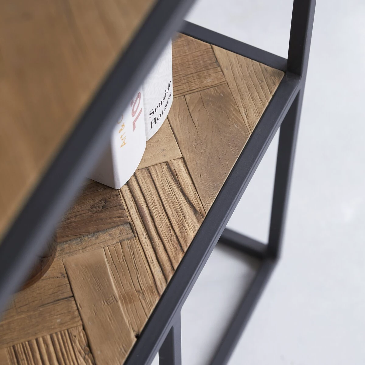 Isak - Etagère En Orme Massif Et Métal – Image 2