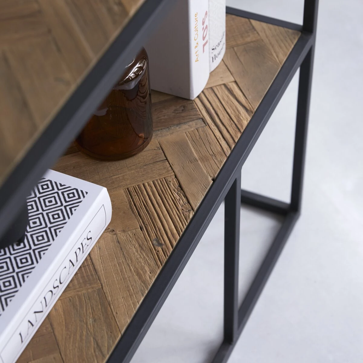 Isak - Etagère En Orme Massif Et Métal – Image 6