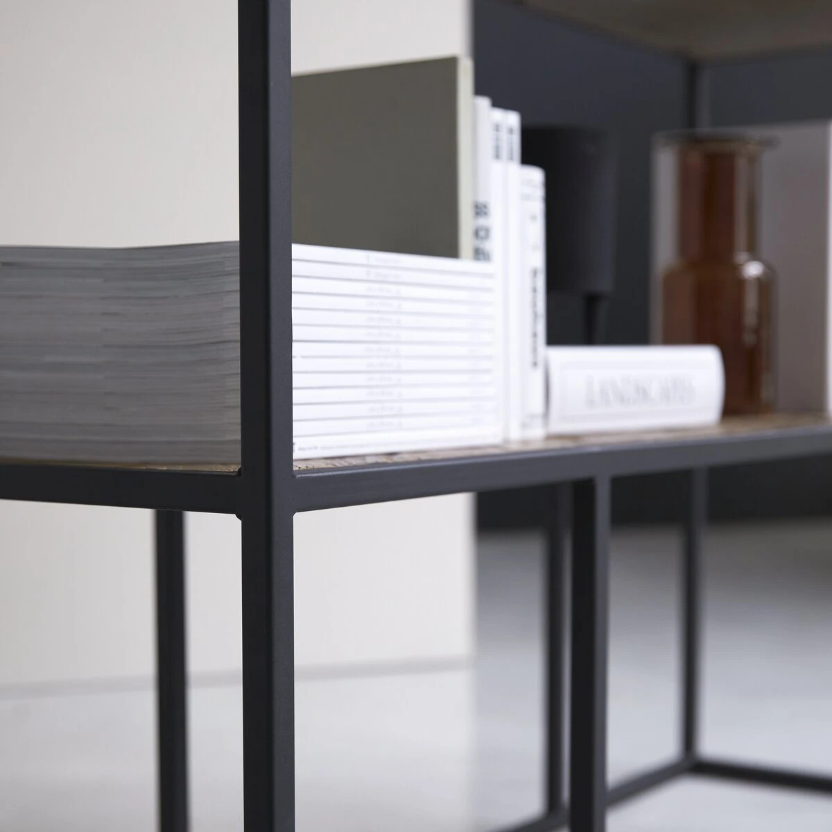 Isak - Etagère En Orme Massif Et Métal – Image 7