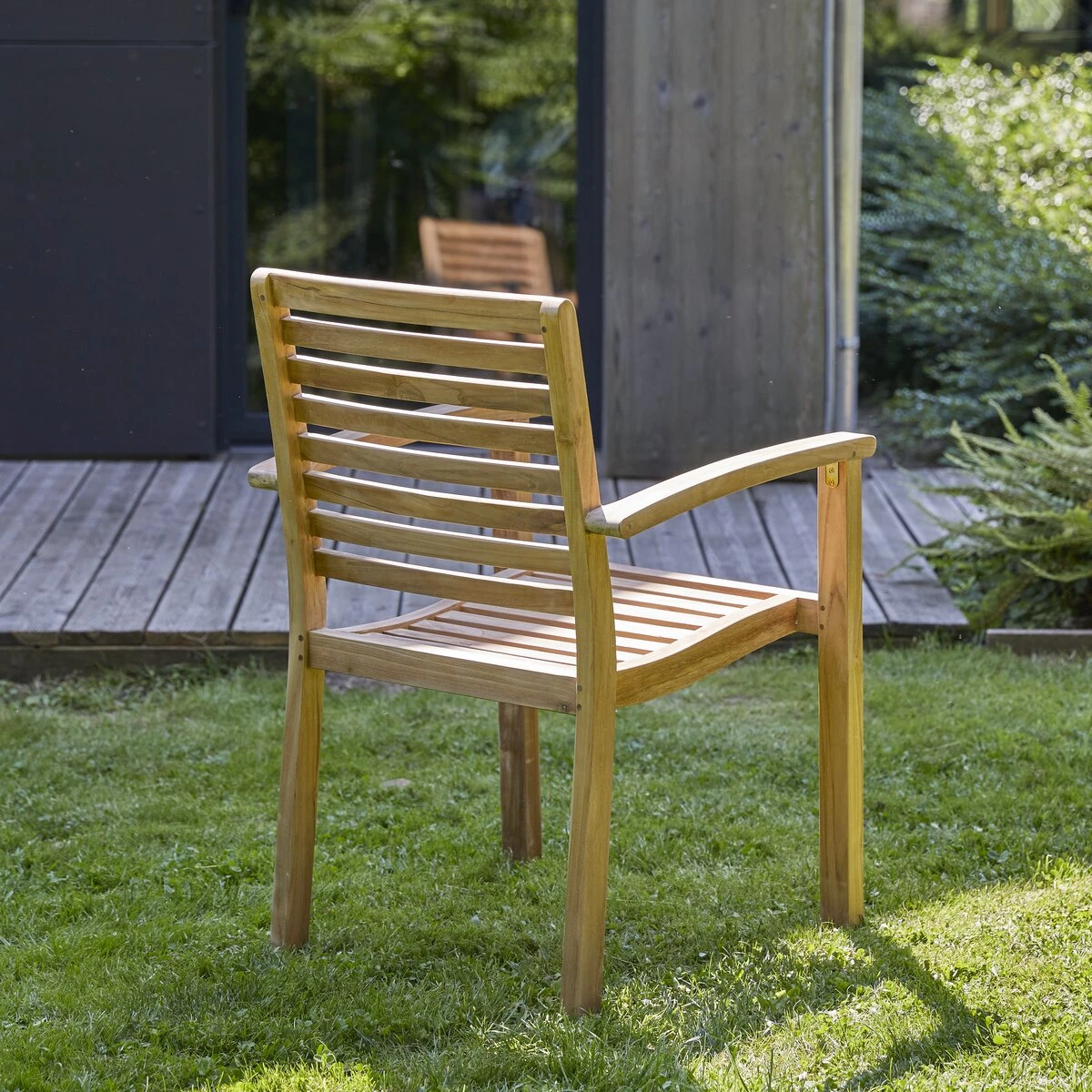 Andria - Fauteuil De Jardin En Teck Massif – Image 4