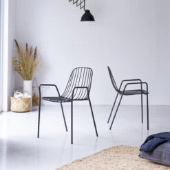 Arty - Fauteuil En Métal Dark Grey