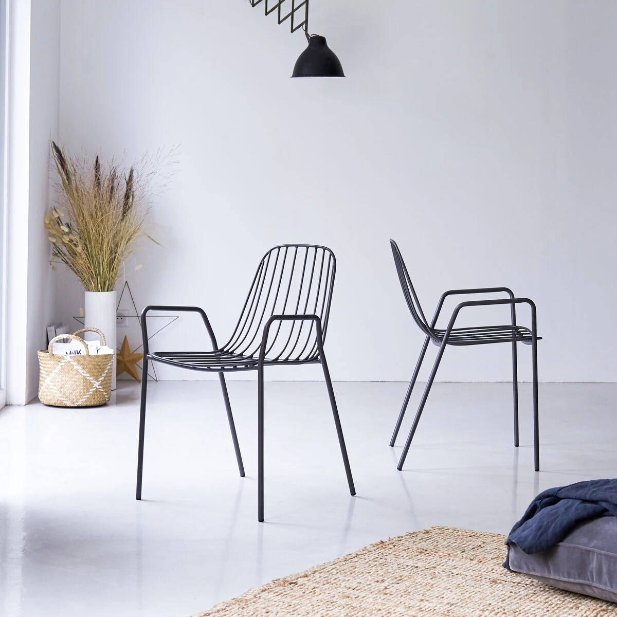 Arty - Fauteuil En Métal Dark Grey