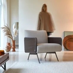 Obi - Fauteuil En Mindi Et Tissu