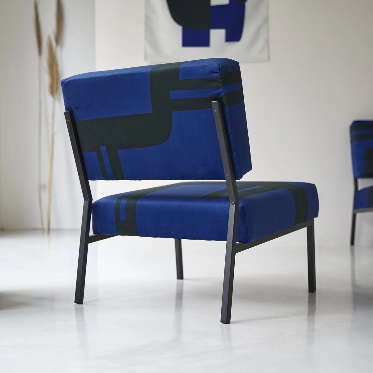 Barbican - Fauteuil Français Bleu – Image 5
