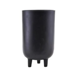 Jang - Cache-pot Black En Aluminum