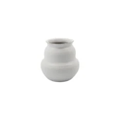 Juno - Vase En Argile, White, 15 Cm