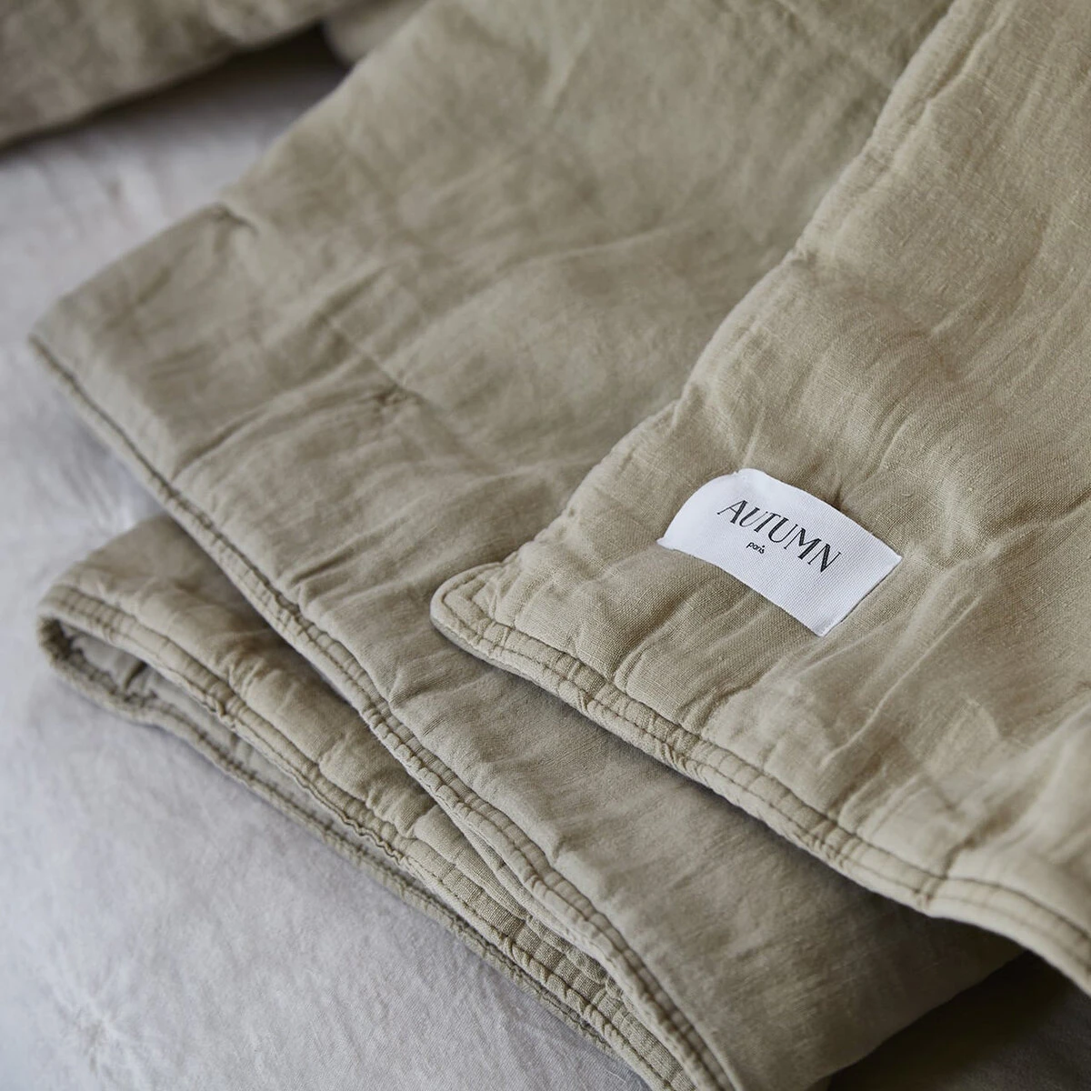 Linen - Couverture En Lin, Milk – Image 2