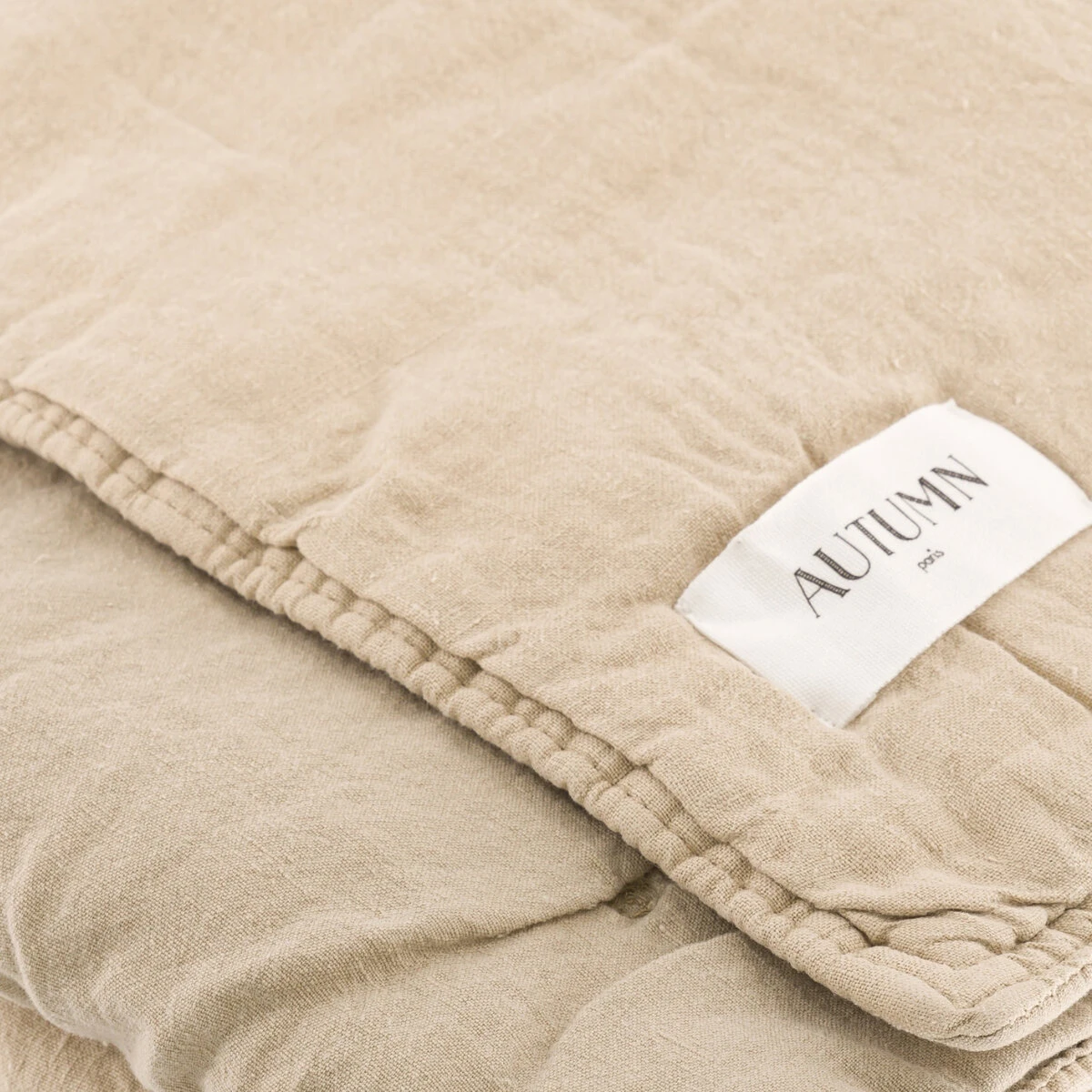 Linen - Couverture En Lin, Milk – Image 4