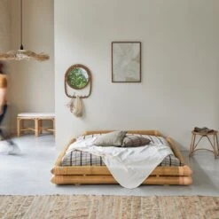 Balyss - Lit Futon En Bambou 160x200 Cm