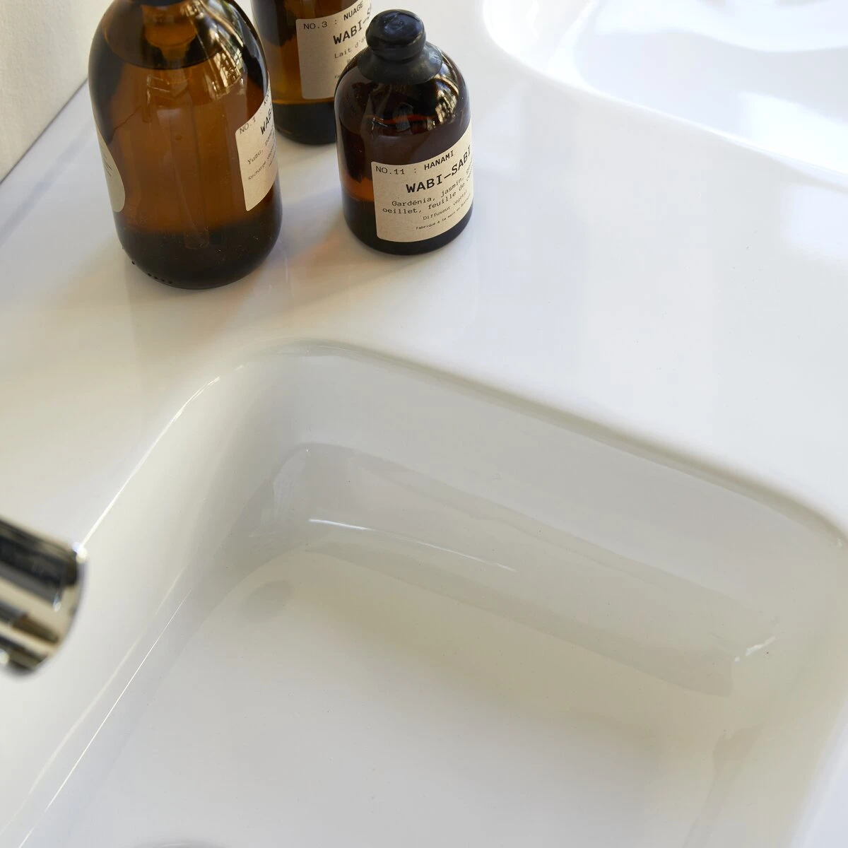 Karl - Meuble Salle De Bain En Chêne Massif Et Céramique 120 Cm – Image 5