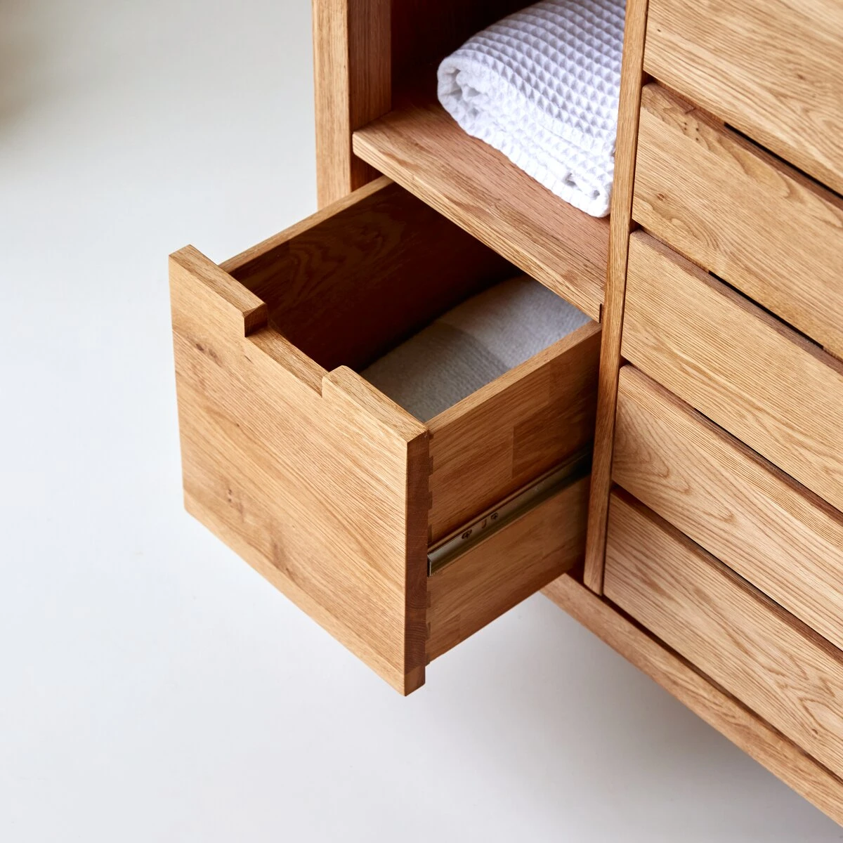 Serena - Meuble Sous Vasque En ChĂȘne Massif 100 Cm â Image 2